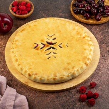 Пирог с малиной