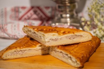 Пирог с мясом и картофелем