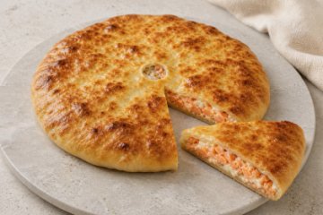 Пирог с сёмгой и сыром, 1 шт.