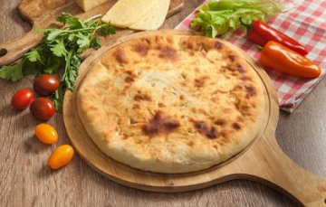 Пирог с сыром и зеленью