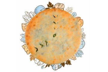 Пирог с сыром и зеленью