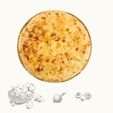 Пирог сытный с сыром, зеленым луком и укропом