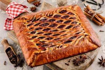 Пирог вишнёвый глинтвейн