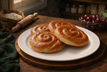 Пироги молдавские с вишней 4шт