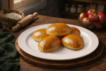 Пирожки с яблоками 5 шт