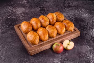 Пирожки с яблоком,10 шт.