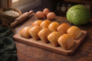 Пирожки с капустой и яйцом, 10 шт.