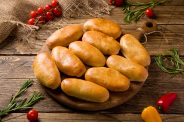 Пирожки с картофелем и грибами 10 шт