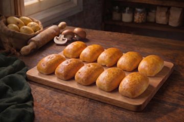 Пирожки с картофелем и грибами, 10 шт.