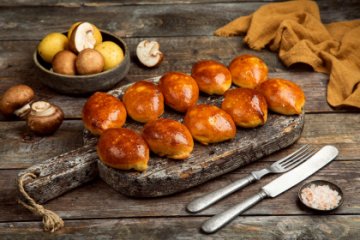 Пирожки с картофелем и грибами 400гр