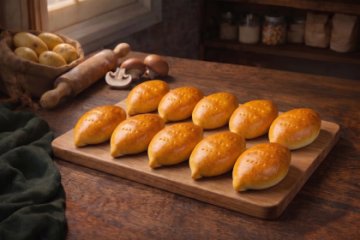 Пирожки с картофелем и грибами 400гр