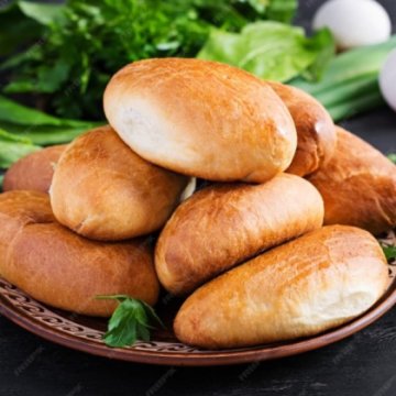 Пирожки с луком и яйцом 10 шт