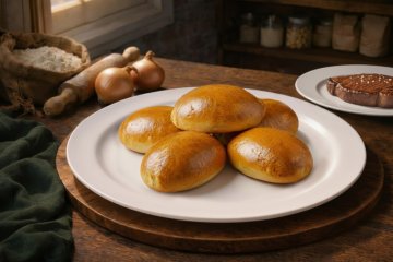 Пирожки с мясом и луком 5 шт