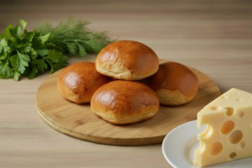 Пирожки с сыром и зеленью 5 шт 