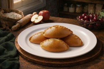 Пирожки с вишней и яблоком 5 шт 