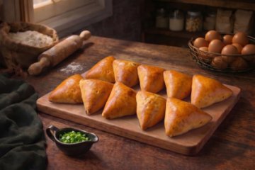 Пирожки с зеленым луком и яйцом, 10 шт.