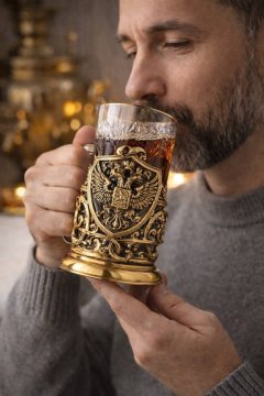 Подстаканник "Герб России" 1 шт