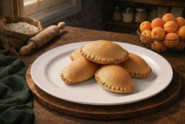 Постные пирожки с абрикосом 5 шт