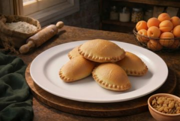 Постные пирожки с абрикосом и изюмом 5 шт