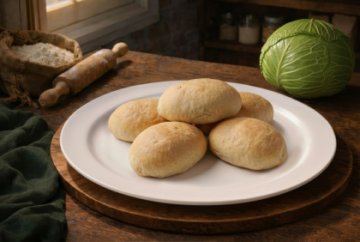 Постные пирожки с капустой 5 шт