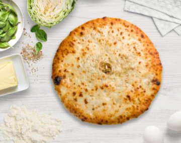 Постный пирог "Шпинат-капуста"