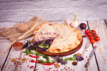 Постный пирог с фасолью