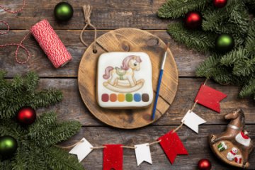 Пряник-раскраска "Лошадка"