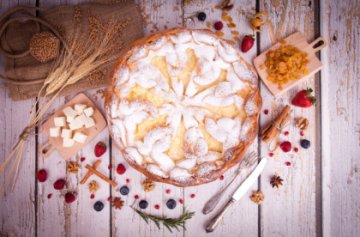 Сдобный пирог с абрикосом