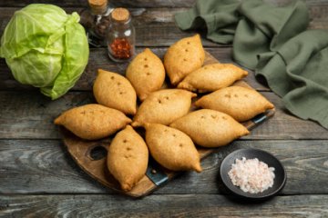 Ржаные пирожки с капустой 650 гр
