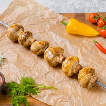 Шампиньоны гриль