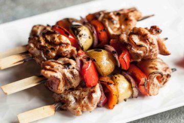 Шашлык из курицы в азиатском соусе 10 шт.