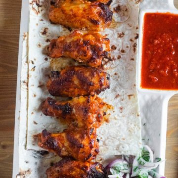 Шашлык из куриных крылышек (острый)