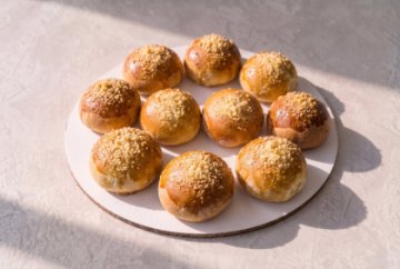 Пирожки с творожной начинкой и ноткой цитрусовых, 10 шт.