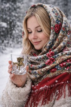 Стакан для воды и сока "Огненный конь" 1 шт
