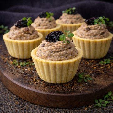 Тарт «Печёночный Дуэт с Черносливом» 60 шт