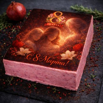 Торт Горбуша Чеддер на 8 марта