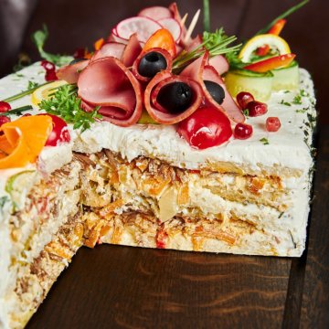 Торт "Копченая телятина"