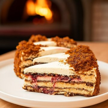 Торт «Медовик с брусникой»