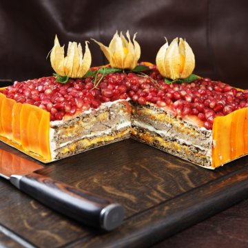 Торт Печеночный Гранатовый