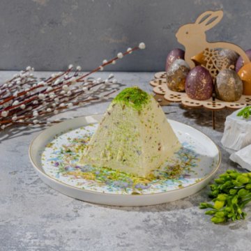 Творожная пасха с фисташкой