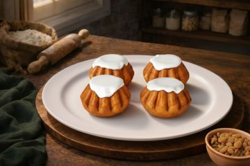 Ванильные Ромовые бабы 4 шт