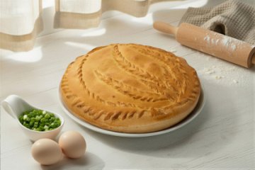 Зелёный лук и яйцо классический