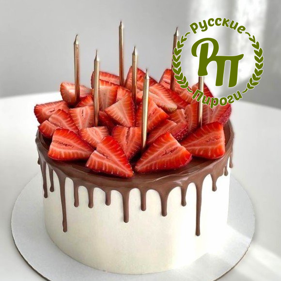 Торт «Клубника и шоколад»