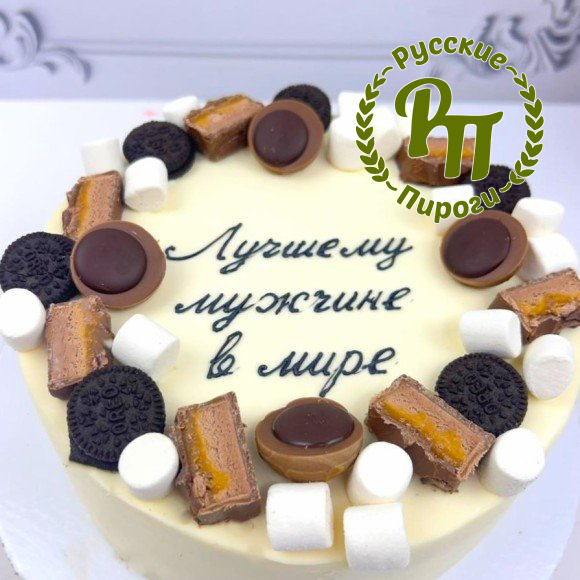 Торт "Лучшему мужчине" с ирисками