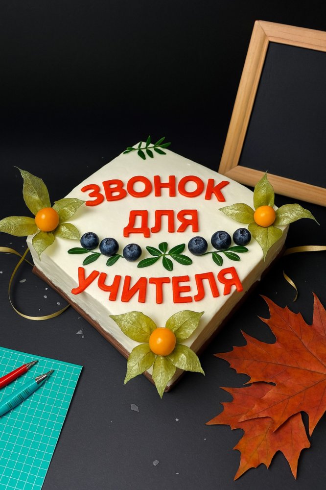 Торт «Звонок для учителя»