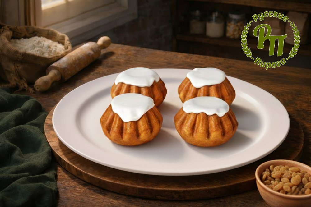 Ванильные Ромовые бабы 4 шт